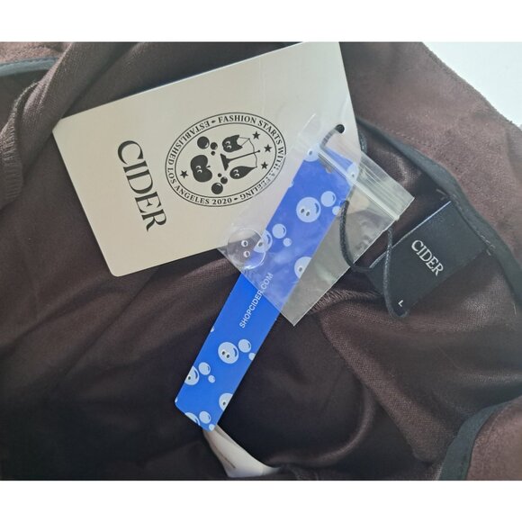 NWT A-Line Maxi Skirt Faux Suede - Picture 2 of 2